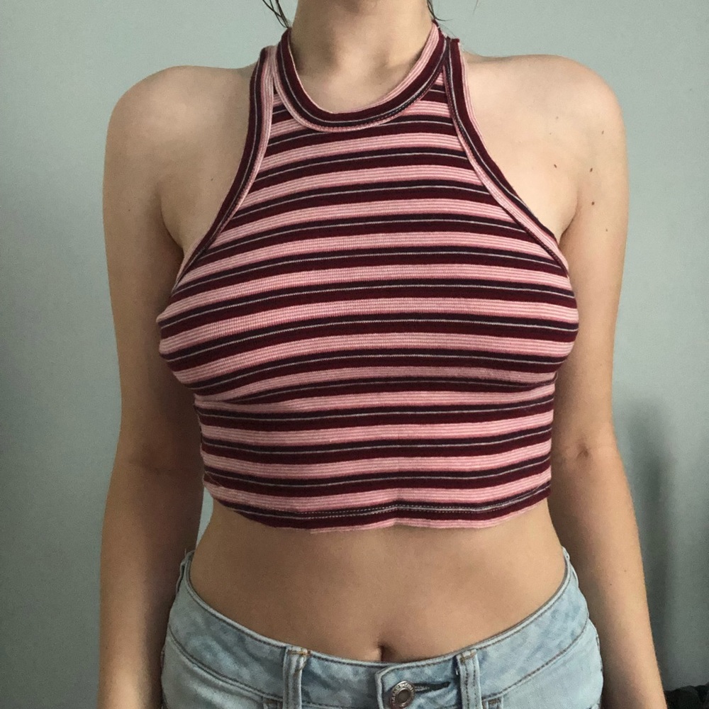 Striped Crop Top - Picture 2 of 4